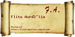 Flits Aurélia névjegykártya